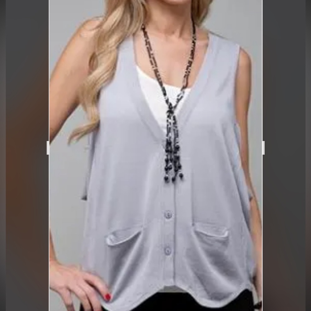 Mystree Button-Front Top